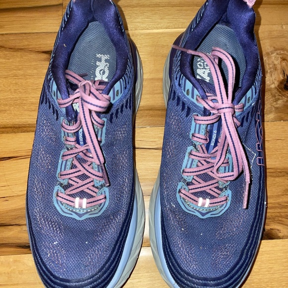 Hoka Women's Blue and Purple Athletic Shoes - Picture 2 of 5